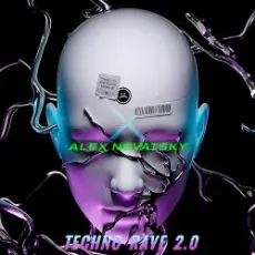 Обложка: ALEX NOVATSKY - Techno Rave 2.0 INTENSE (Extended Mix)