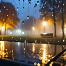 Обложка: Нейросеть - Всю ночь льёт дождь